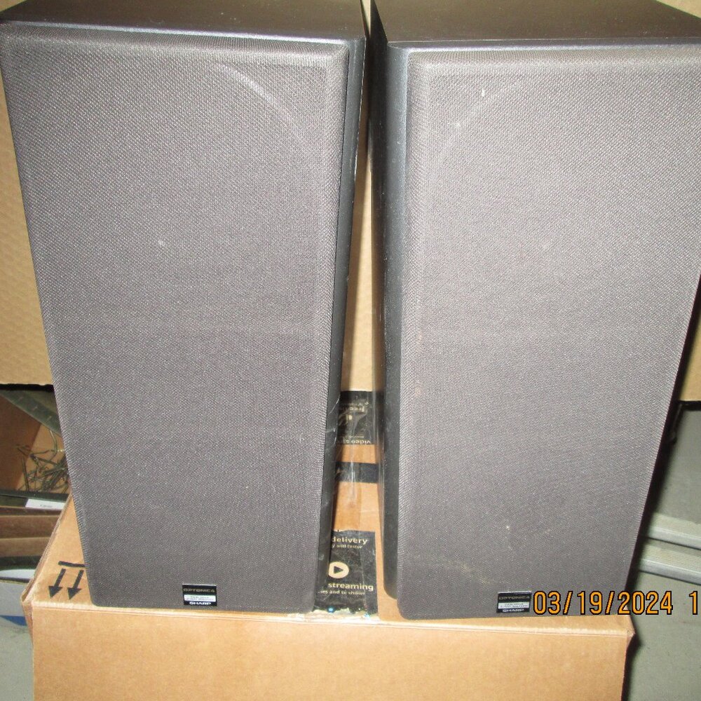 Sharp Speaker System Model CP-U10(G4) OPTIMAX bookcase three elements per unit